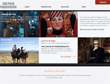 Tablet Screenshot of film-foundation.org